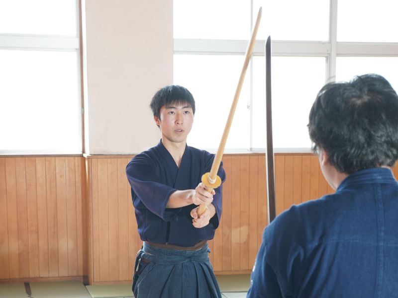 切り落としの稽古画像