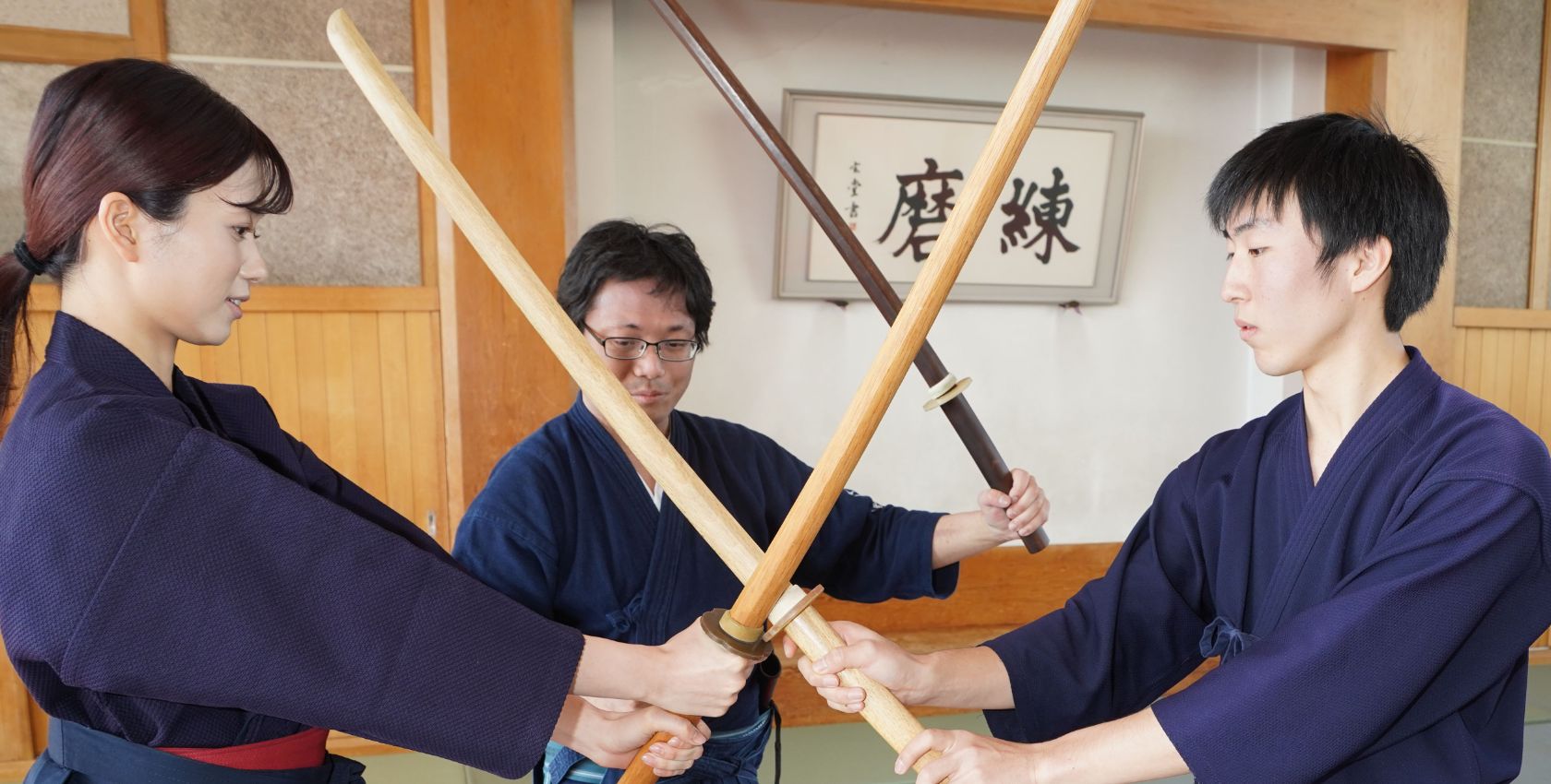 稽古中の画像